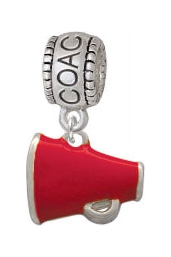 Small Red Megaphone - Coach Charm Bead