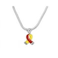 thumbnail image 1 of Small Red & Yellow Ribbon Awareness Necklaces, 1 of 3