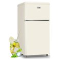 Small Refrigerator with Freezer 3.5 Cu.Ft Mini Fridge for Bedroom Dual