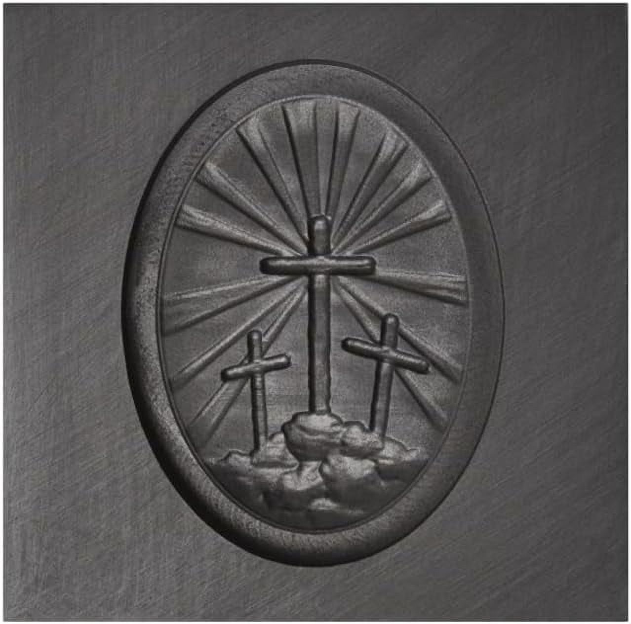 Small Religious Crosses On Hill 3D Graphite Ingot Mold Metal Melting