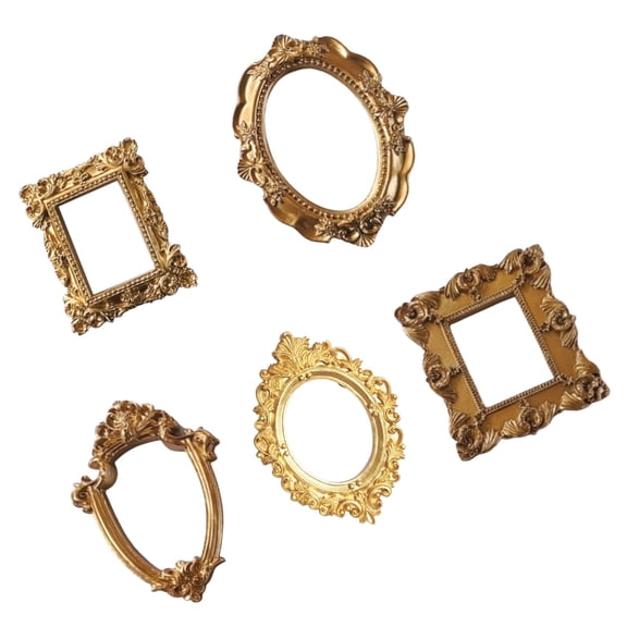 Small Retro Picture Frame,Ornate Picture Frame,Mini Photo Frame,Antique Wall Decors for Home Weddings Party Hotel