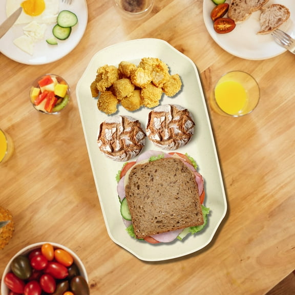 Small Reusable Serving Tray for Appetizers and Snacks, Food-Safe Small Appetizer Serving Platter For Home Burgers Fast Food And Cafeterias