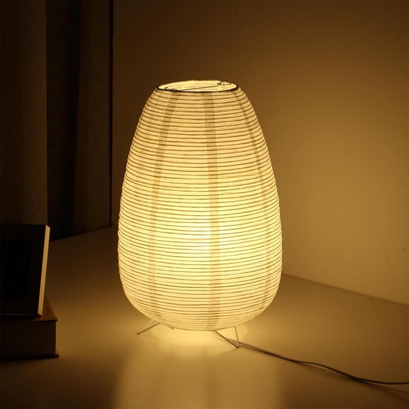 Small Rice Paper Lamp, Japanese Lamp Lantern Table Lamp, Paper Table Lamp, Lantern Lamps for Desk Bedrooms Bedside Night Light (Tower)