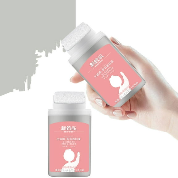 Small Roller Wall Patching Brush, Usavan Quick Dry No Stain Wall Repair Paste Roller, High Coverage Non-Trace Paint Brush for DIY Repair Advertisements Dirty Shoe Prints-100ml