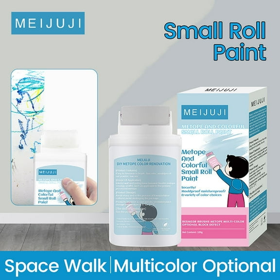Small Roller Wall Patching Brush, Wall Repair Paste Roller, For DIY Repair Removel Wall Advertisements Dirty Shoe Prints(100ml)