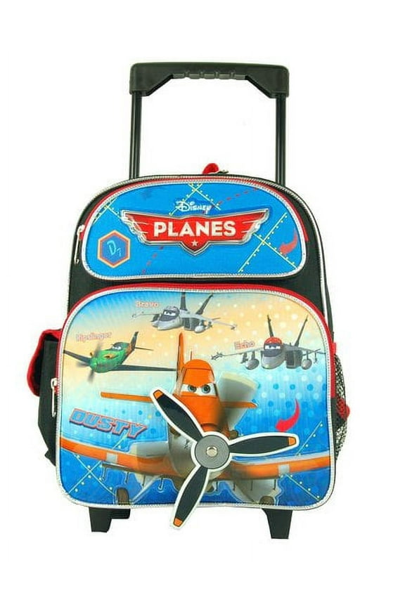 Small Rolling Backpack - Disney - Plane School Bag New 631574