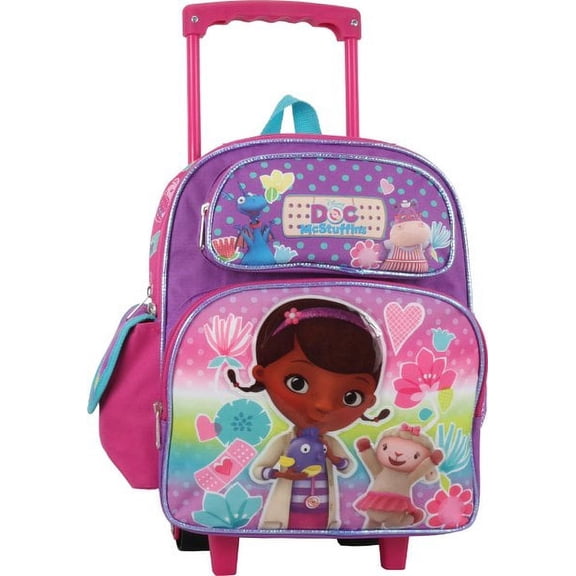 Small Rolling Backpack - Doc McStuffin School Bag New 651039