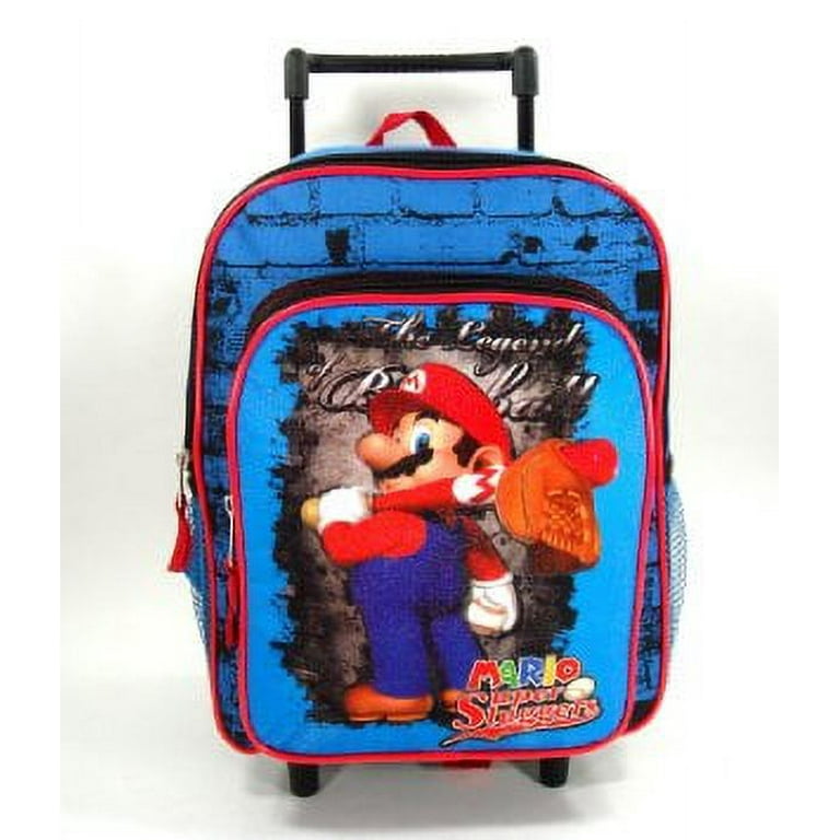 Small Rolling Backpack Nintendo Super Mario Slugger New School Bag 083344 Walmart