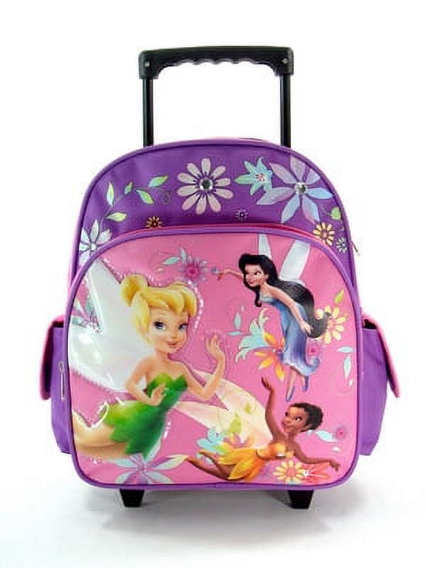 Small Rolling Backpack - - Tinkerbell - Fairies Pink & Purple New 606510