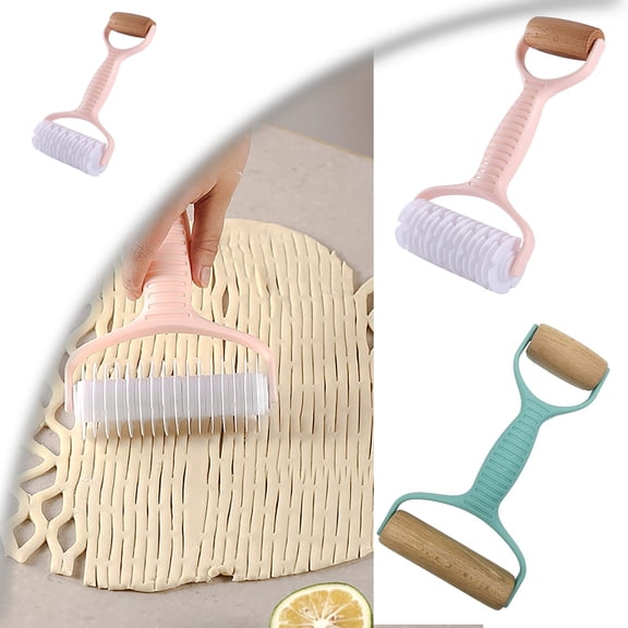 Small Rolling Pin, Pizza Dough Roller, Non Stick Pastry Roller, Kitchen Wooden Rolling Pins for Baking Cooking Cookie Bread Tortilla Dumpling