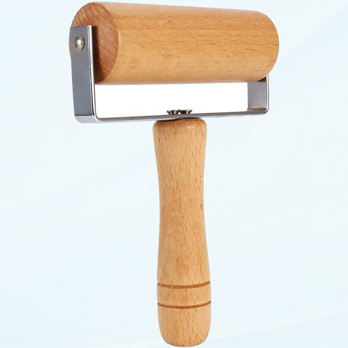 Backing Roller Small Rolling Pin T Shape Pastry Roller Wooden Non-Stick Pizza Roller ...