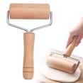 thumbnail image 1 of Small Rolling Pin, Wooden Dough Roller, Rolling Pins for Baking, Non-Stick Pizza Roller, Dough Baker Roller Set for Home Kitchen Baking Cooking, 1 Pcs, 7.08x3.74", 1 of 8