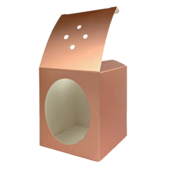 Small Romeo Glossy Rose Gold Gift Box - Candle Making Gift Box (Box of 12) FREE SHIPPING