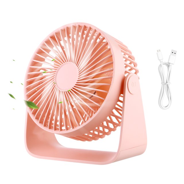 Small Room Air Circulator Fan, 3 Speeds 360° Rotation Table Fan, 30 db ...