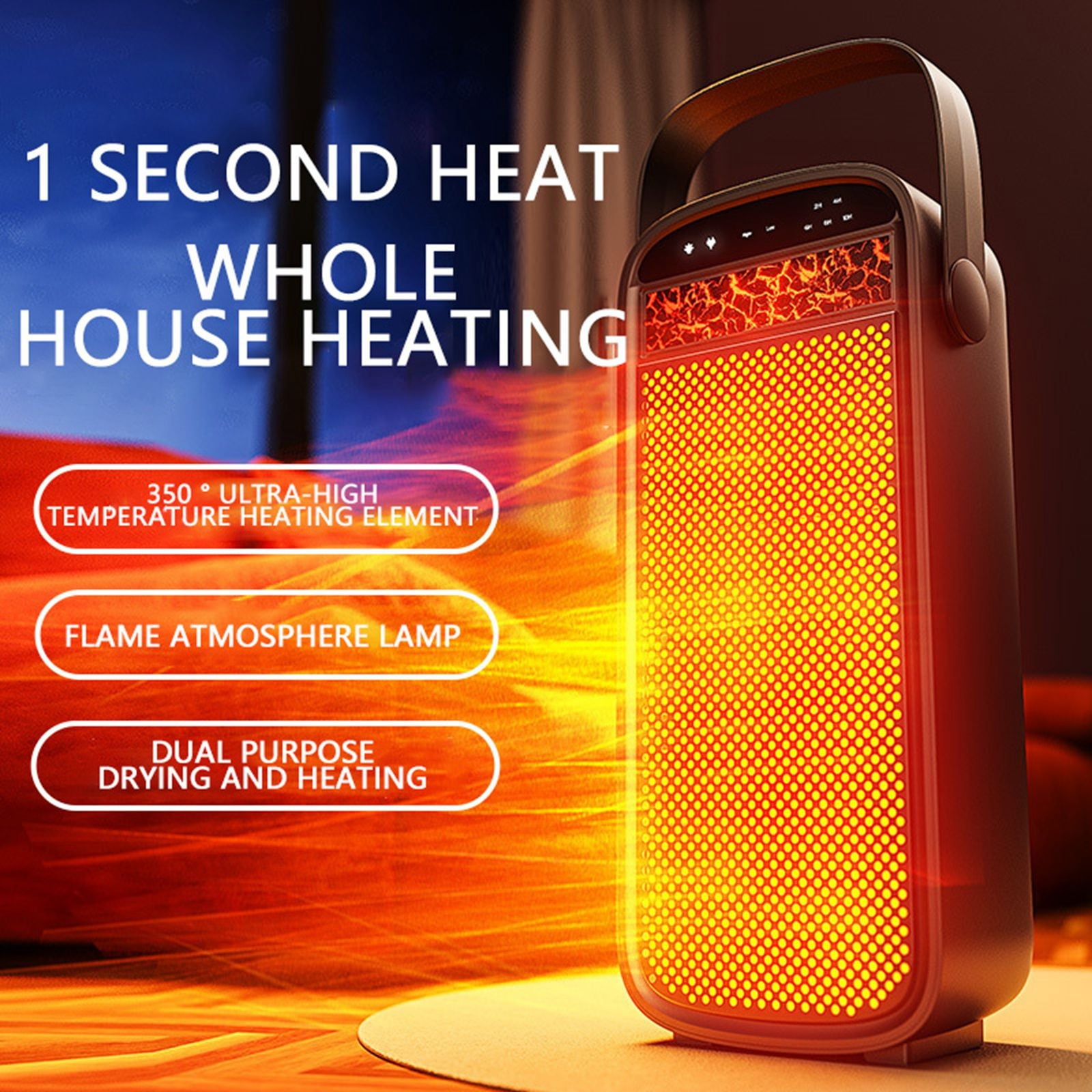 Solar Panel Heater 30W Winter Poultry Warmer Coop Heater Solar Power Kit For Drying And Heating Windshield Defogger Portable Car