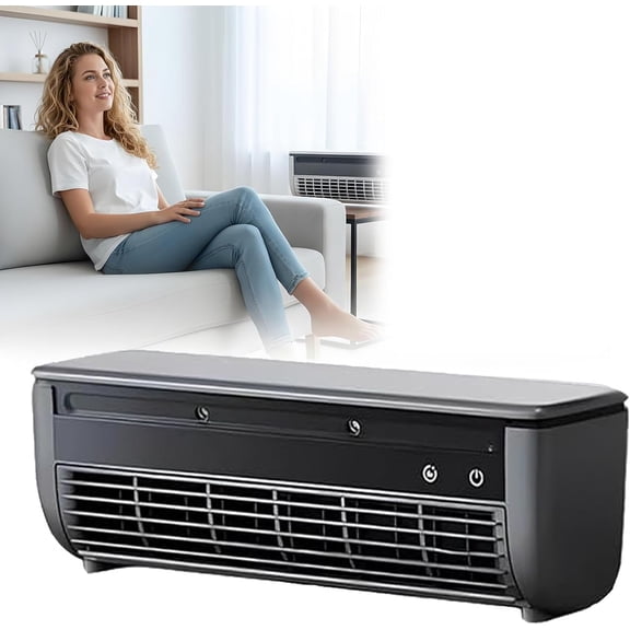 Small Room Mini Air Conditioner Portable, Ductless Mini Ac Unit Cooler, Wall Cooler No Window with Remote Control 3 Speed Fan for Home Kitchen & Bedroom Use