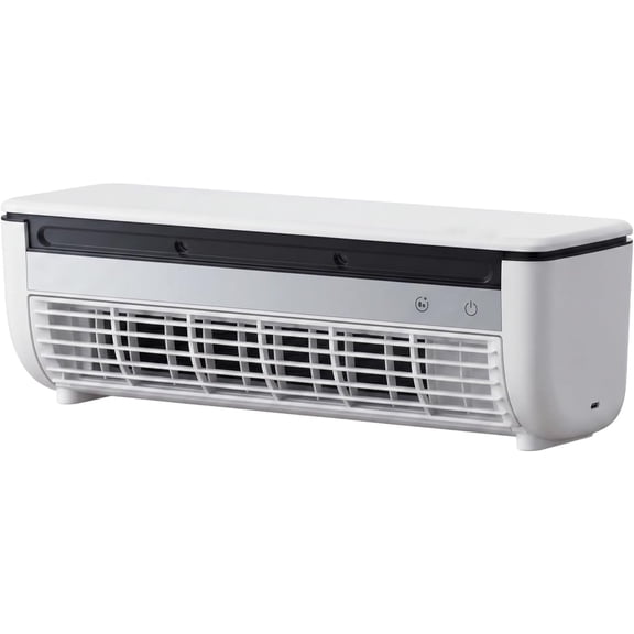 Small Room Mini Air Conditioner Portable, Wall Mounted Ductless Evaporative Air Cooler with Remote Control, 3 Speed Cooling Fan for Bedroom Kitchen(White)