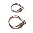 thumbnail image 1 of Small Rose Gold Hoop Earrings 1 inch Hoop Earrings Simple Thin Hoops, 1 of 2
