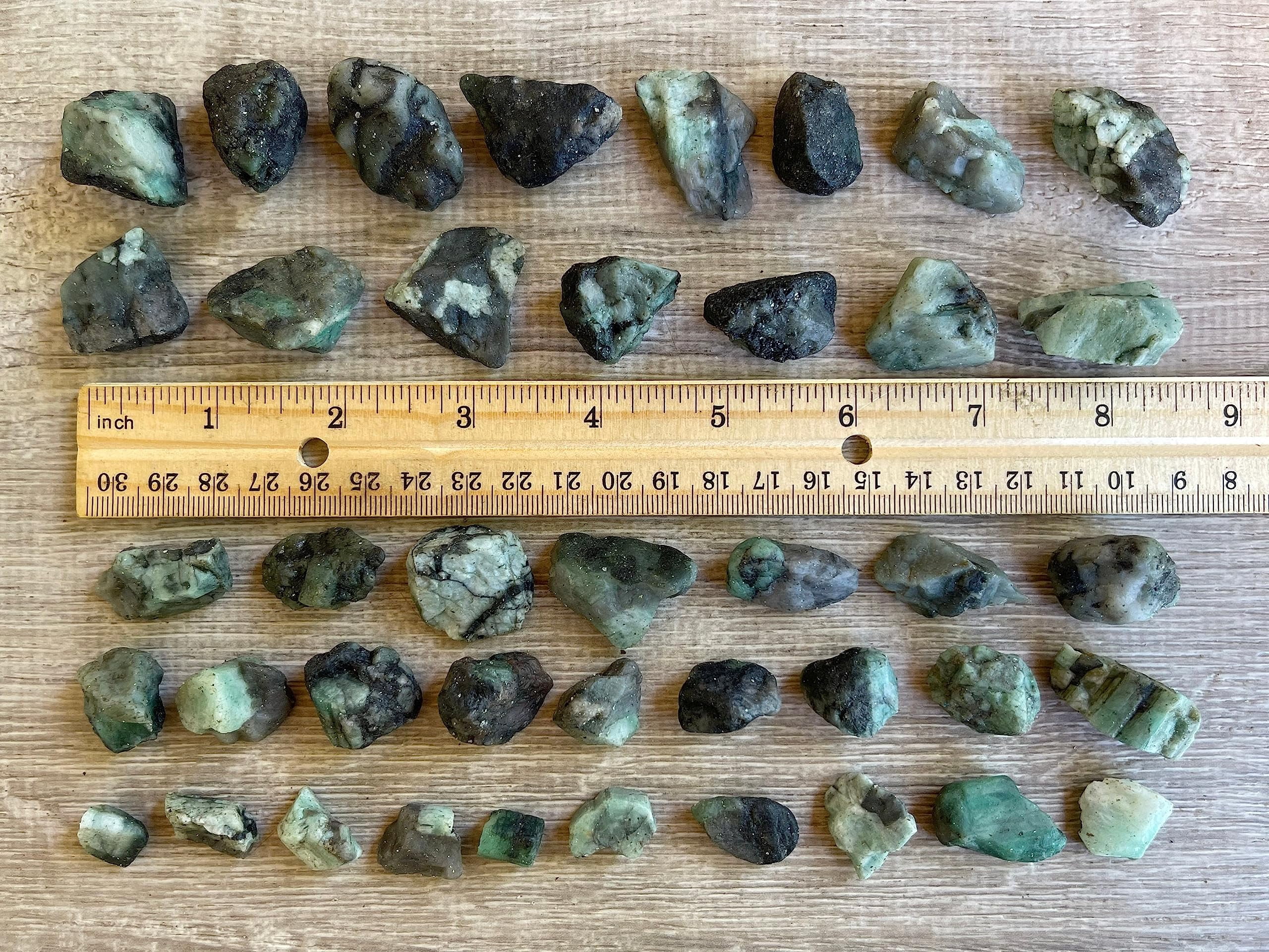 Small Rough Emerald Stones , 0.5-1.25
