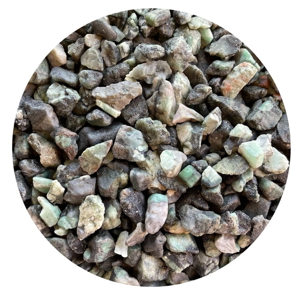 Small Rough Emerald Stones , 0.5-1.25" Raw Crystals (Emerald, 3 Pounds)