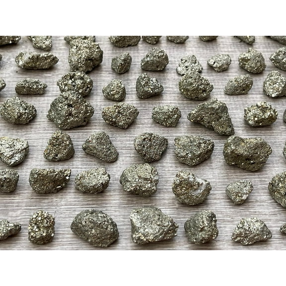 Small Rough Pyrite Stones , 0.5-1" Raw Crystals (Pyrite , 0.5 Pound)