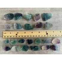 Small Rough Rainbow Fluorite Stones , 0.75-1.25" Raw Crystals (Rainbow Fluorite, 0.25 Pound)