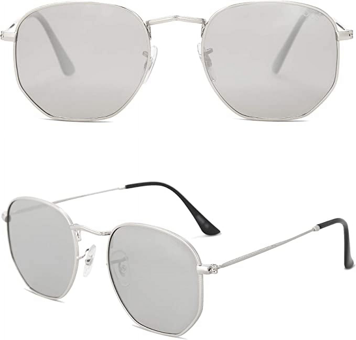 Small Round Classic Polarized Sunglasses for Women Men  display picture 3