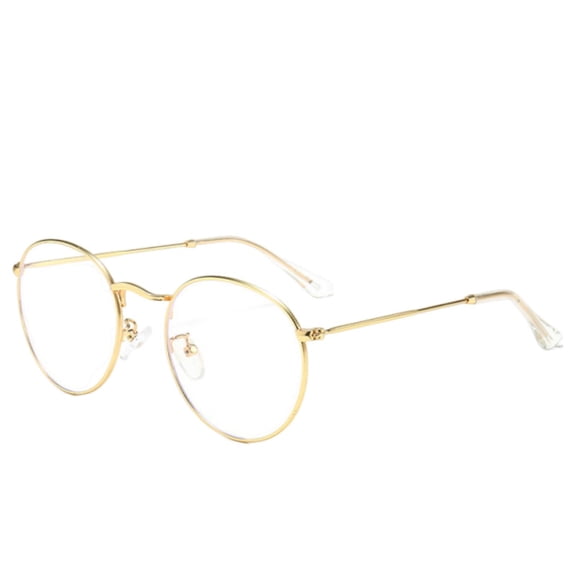 Small Round Classic Unisex Glasses Lightweight Non Glasses Transparent Lens Glasses Suitable For Both And