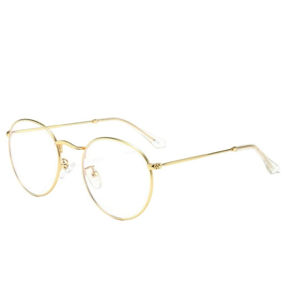 Small Round Classic Unisex Glasses Lightweight Non Glasses Transparent Lens Glasses Suitable For Both And