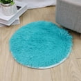 thumbnail image 1 of Small Round Fluffy Area Rug for Bedroom Cute Shaggy Circle Area Rug Soft Furry Floor Carpet for Living Room Bedroom Playroom Dorm Indoor Aesthetic Home Décor Comfy Plush Floor Mat,blue, 1 of 7