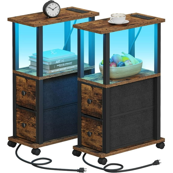 Small Round Gold Side Table, Accent, End, Pedestal, Martini, Cocktail and Drink Table for Living Room and Small Spaces, Petra Vintage Metal Brass Style Decor, 21 Height