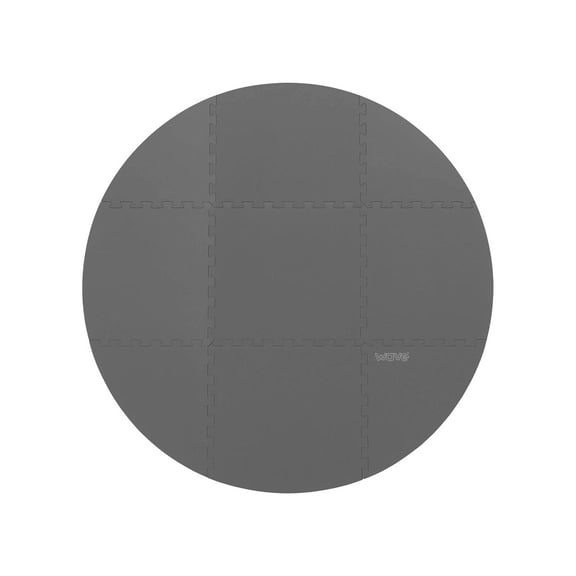 Small Round Insulating Foam Mat, Floor Protector (9 Pieces)