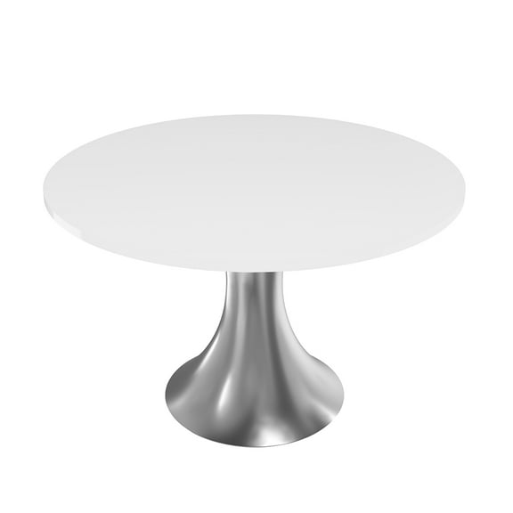Small Round Office Table With Wide Pedestal Base 42" Breakroom Table