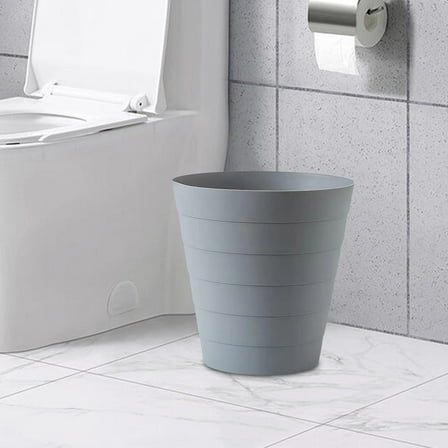 Small Round Plastic Trash Can | 2-Gallon Office & Bathroom Wastebasket | Multiple Colors for Bedroom, Kitchen & Dorm | Space-Saving Design