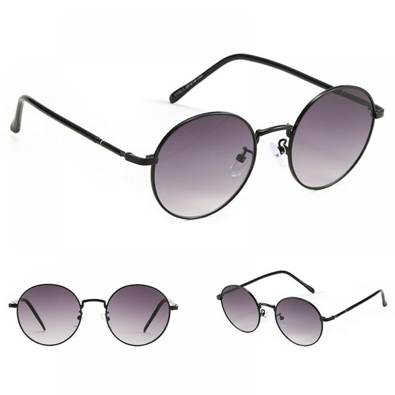 Ardorlove Small Round Polarized Sunglasses for Men Women Mirrored Lens Classic Circle Sun Glasses, Adult Unisex, Purple