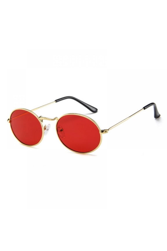Small Round Polarized Sunglasses for Women Men Circle Metal Frame Sun Glasses with UV Protection