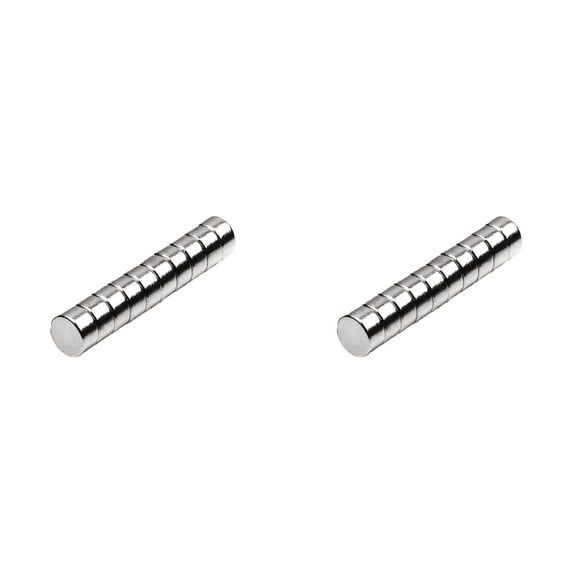 Small Round Rare Earth Magnets 10Pcs Plated Strong Neodymium Magnets For DIY Crafts Industrial Office Home Use