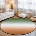 thumbnail image 1 of Small Round Rug 3Ft, Sage Green Orange Ombre Non-Slip Washable Circle Rugs Carpet, Abstract Modern Gradient Indoor Outdoor Rug Floor Mats Throw Runner for Bedroom Living Room Bathroom, 1 of 8