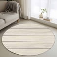 thumbnail image 1 of Small Round Rug 3Ft Washable Non-Slip, Beige Wood Grain Circle Area Rugs for Living Room Bedroom, Rustic Retro Wooden Plank Farmhouse Indoor Floor Mats Carpet Runner for Home Decor, 1 of 8