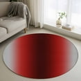thumbnail image 1 of Small Round Rug 3Ft Washable Non-Slip, Dark Red Grey Black Ombre Circle Area Rugs for Living Room Bedroom, Farmhouse Gradient Minimalist Indoor Floor Mats Carpet Runner for Home Decor, 1 of 8