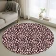 thumbnail image 1 of Small Round Rug 3Ft Washable Non-Slip, Pink Black Circle Area Rugs for Living Room Bedroom, Elegant Modern Abstract Art Luxury Indoor Floor Mats Carpet Runner for Home Decor, 1 of 8