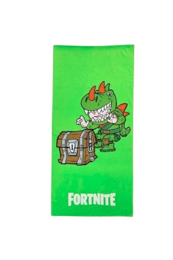 Jay Franco Fortnite Rex Bath/Pool/Beach Towel - Super Soft & Absorbent Fade Resistant Cotton Towel, Measures 28 inch x 58 inch (Official Fortnite Product)