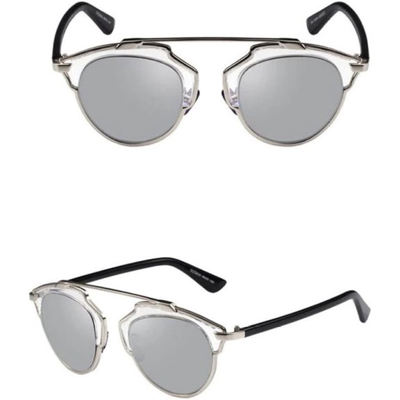 Small Round Sunglasses Men Women Mirror Lady Female Sun glasses Cat Eye