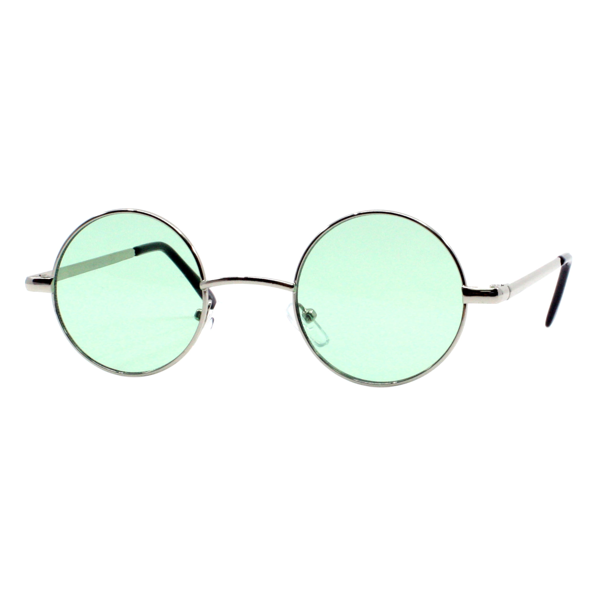 New Silver Round Sunglasses for Men Women  Circle Style UV400 Lenses Unisex Wholesale Assorted Colors Metal UV400 Round Fashion  main image 3