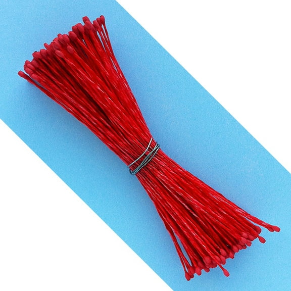 Small Round Tip Flower Stamen (Red) by World of Sugar Art