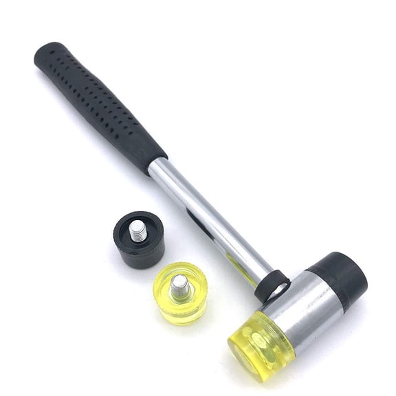 Small Rubber Mallet Hammer, Double-Faced Rubber Hammer for Jewelers or women Usage or Light Tapping Work Non-Slip