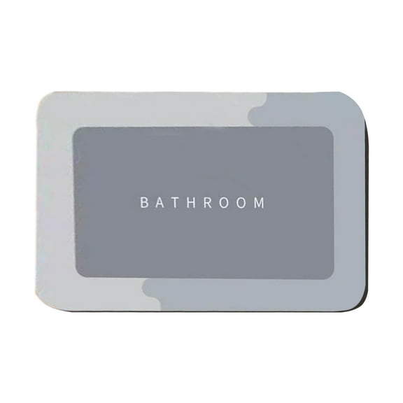 Small Rug Bath Mat Bathroom Mat Rug Non Slip Super Absorbent Stain Proof Quick Dry Thin Bathroom Rug-Bath Mats for Bathroom Floor Bathtub Vanity-Bathmat Bath Rug Easy Car Outdoor Mats for Front Door