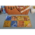 thumbnail image 1 of Small Rugs, Patchwork Rug, Turkish Rug, Oushak Rugs, Rugs For Entry, 1.9x3.6 ft Orange Rug, Overdyed Rug, Wool Rug, Housewarming Gift, 13428, 1 of 10