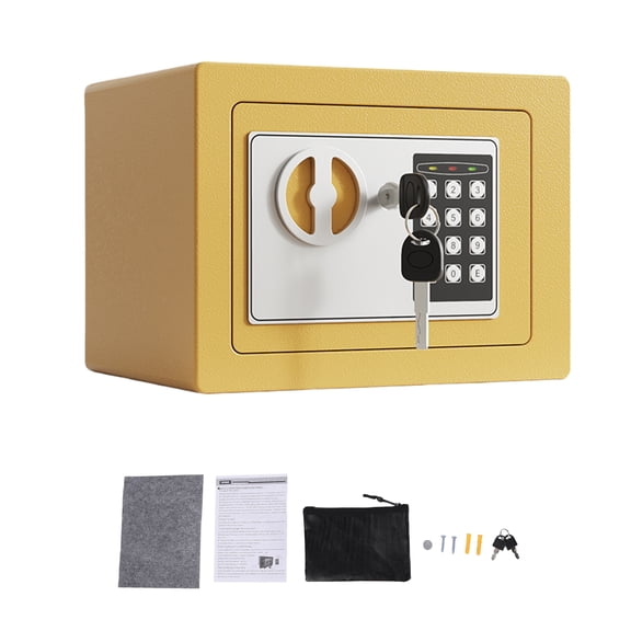 Small Safe Box Home Safes Fireproof Box with Slot Digital Security for Valuables Wall mounted Hidden Safe Box 0.17 Cubic Feet