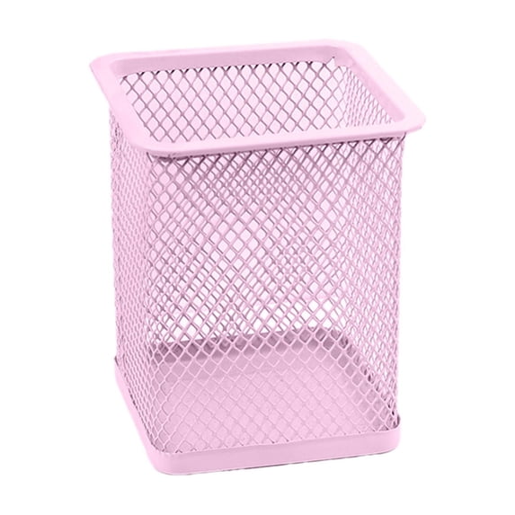 Small Safe Box Metal Hollowed Out Desktop Storage Box 9x9x10cm Multifunctional Color Mesh Small Storage Box for Student Stationery